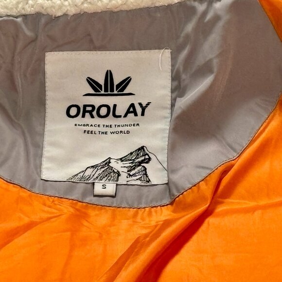 ~~Orolay Coat Women's Parka S Gray Thickened Down Heavy Hooded Puffer Jacket - Picture 5 of 7